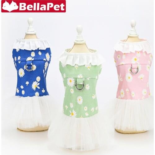 Cute Dog Clothes for Small Dogs Clothes Harness Summer Designer French Bulldog Clothes Dress Pet Product Chihuahua Pomeranian