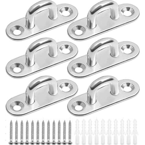 New-Oval Eye Guard U Shaped Hook Ceiling Wall Mounting Tie Down Rigging Fitness Swing Sandbag Fixing Device