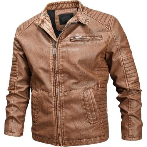 New mens leather jackets, motorcycle PU jacket, mens casual leather coats, mens clothing large size
