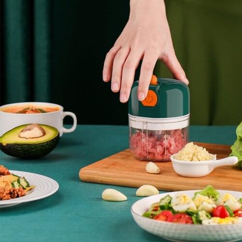 New Electric Mini Garlic Masher Vegetable Grinder Wireless Portable Electric Crusher Electric food Garlic Machine kitchen Tools