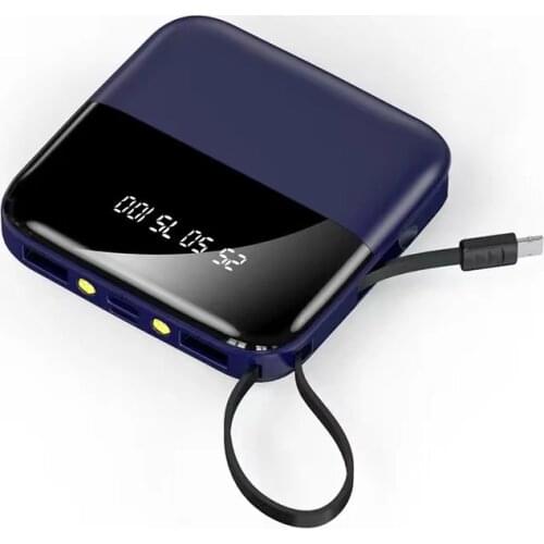 The New Product Power Bank Mini Portable Comes with a Cable 10,000 mAh For iPhone Xiaomi Mi