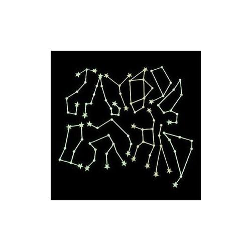 NEW 1 Pack New Design Star Map Glow in Darkness Night Sky Constellations Zodiac Chart Poster Sticker Wholesale