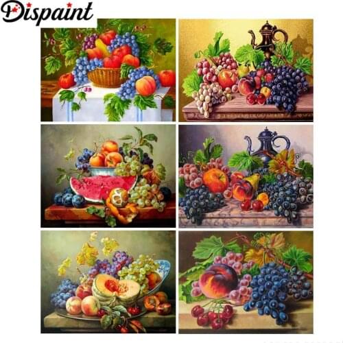 Dispaint Full Square/Round Drill 5D DIY Diamond Painting "Fruit landscape" 3D Embroidery Cross Stitch 5D Home Decor Gift
