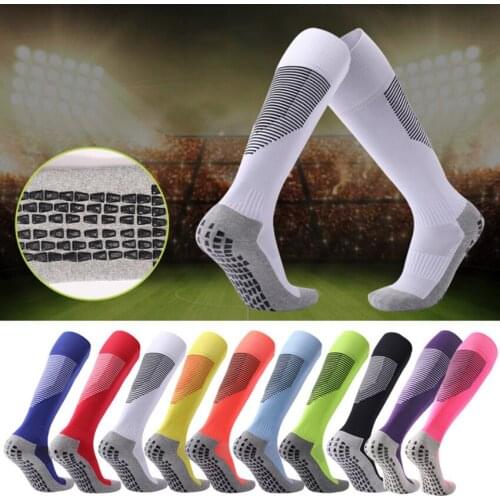 Profession Soccer Socks Men Sports Socks Anti Slip Over-the-knee Breathable Sports Stockings Football Socks Good Quality Cotton