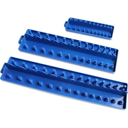 1/4" 3/8" 1/2" Straight Plastic Universal Sleeve Frame Storage Rack for Socket Tools Drive Rail Bracket Wall Holder Wrench