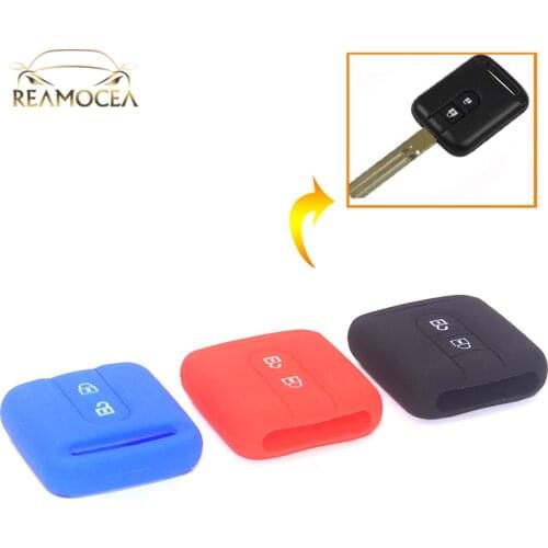 Reamocea 2 Button Remote Key Silicone Cover Fit for Nissan Almera Cabstar Micra Navara Note NV200 M20M Patrol Y61 Qashqai J10