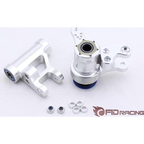 FIDRACING cnc machined aluminum steering arm set for losi 5ive t rovan lt ,kmx2