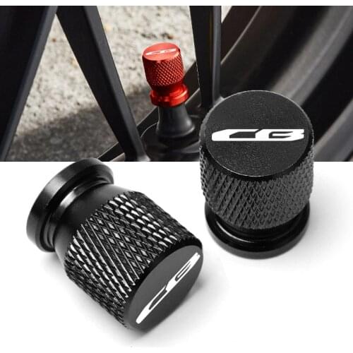 With LOGO CB For Honda CB125R CB150R CB190R CB250R CB300R CB400 CB500X CB500R CB650F CB1100 Motorcycle CNC Tire Valve Cap Cover