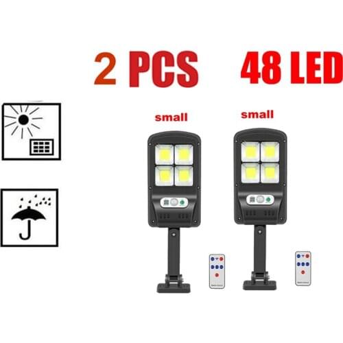 2 pcs Super Bright 120 LED Waterproof IP65 Solar Lamp Outdoor Street Security Road Light Wall Garden Thin Solar Lamp Light 3 mod