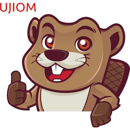 UJIOM Beaver Wall Stickers Home Decoration Bedroom Living Room Decorations Home Office Personalise Decorative Decals