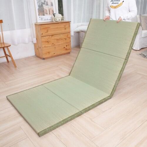 Japanese Ratural Rush FoldingTatami Floor Mat Yoga Bedroom Rest Household Beddinggrassmat