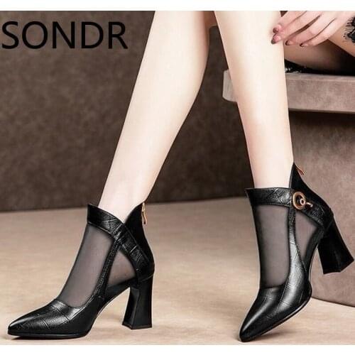 2021 Women Zipper Crystals Lace High Heel Shoes Classic Party Platform Sandals Mesh breathable womens sandals sandals