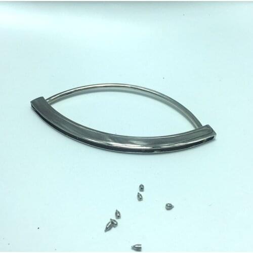 10 Pieces 130 x 55 mm Silver Metal Purse Handle