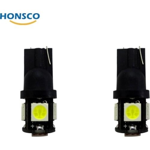 10PCS T10 LED Auto Wedge 5-SMD 5050 Car Light Bulbs 12V Clearance Lights Side Marker Lamp Reading 192 168 194 W5W 2825 158 T 10