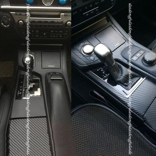 20pcs For Lexus ES350/300H 250 2013-2017 5D Carbon Fiber Pattern Car Interior Console Center DIY Decals Trim Car Accessories