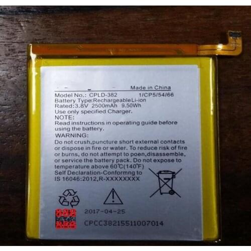 2500mAh 3.8V CPLD-382 Replacement Battery For Coolpad NOTE 3 LITE Smart Phone Rechargeable Battery with Repair Tools