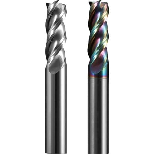 3 Flutes HRC60 Solid Tungsten Steel U Grooving Milling Cutter 1mm-12mm Colorful Coating End Mills Cutter ToolS for Aluminum CNC