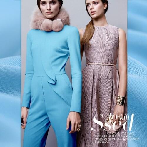 30 mm 140 cm wide heavy sand sanding waxy silk fabric heavy crepe sky blue silk cloth 100 silk fabric wholesale fabric material