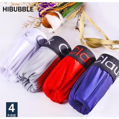 4pcs Men Underwear Multicolor Mens Boxer Underwear Ice Silk Boxer Shorts Underwear Sexy Boxer Homme Boxer Femme