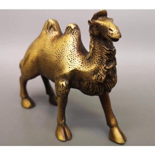 Antique Chinease MING Dynasty COPPER Bactrian Camel Decoration statue, Handicrafts, best collection&adornment, Free shipping