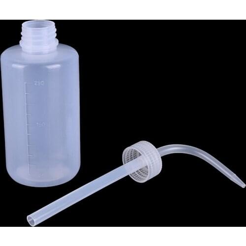 250ml Squeeze Bottle Watering Tools White Plastic Diffuser Dispenser Squeeze Bottle Tattoo Diffuser Non-Spray Tattoo Accessories