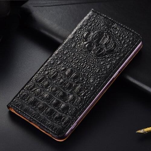 Crocodile Back Veins Genuine Leather Case Cover For XiaoMi Mi 11i 11X Pro Flip Cover