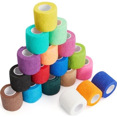 4.5m Colorful Sport Self Adhesive Elastic Bandage Wrap Tape Elastoplast For Knee Support Pads Finger Ankle Palm Shoulder