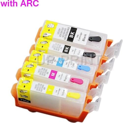 UP 5SETS PGI325 CLI326 refillable Ink cartridge for Pixus G5230 MG5130 MG6130 MG8130 IP4830 with ARC chip pgi 325 cli 326