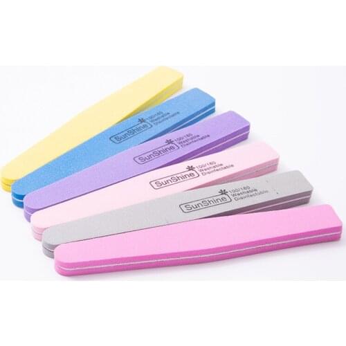 1PC Double Side Nail files buffer Trimmer Buffer lime a ongle Nail Art Tools Washable Buffing Sanding File Sponge