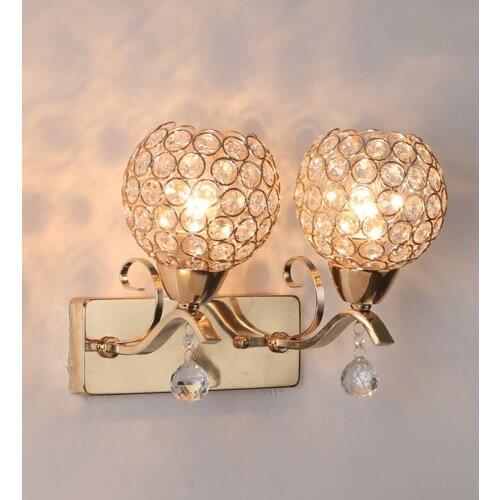 Golden Crystal Ball European Candle Holder Wedding Hotel Round Candle Holder Candlestick Home Dining Table Decoration Ornament