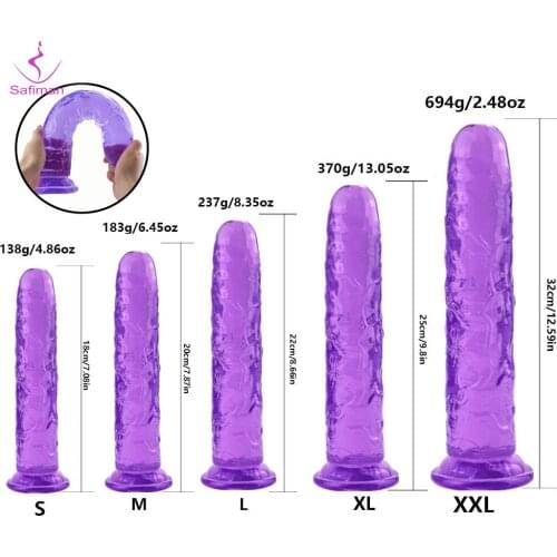 Strong Suction Cup Dildo G-spot Orgasm Erotic Prostate Massager Dildos Soft Jelly Anal Plug Masturbator Cosplay Adult Games SM