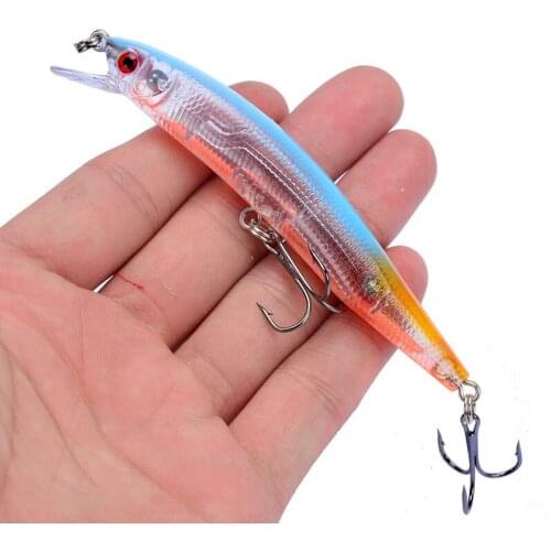Artificial Minnow Floating Wobblers10cm/8.5g Fishing Lure Hard Bait 3D Eyes Topwater Anti-Corrosion Bionic Plastic Fishing Bait