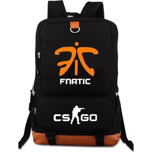 Quality Virtus.pro Team Fnatic DOTA 2 CS CSGO Backpack Luminous Teenagers Printing Backpack Student Laptop Bags Mochila Feminina