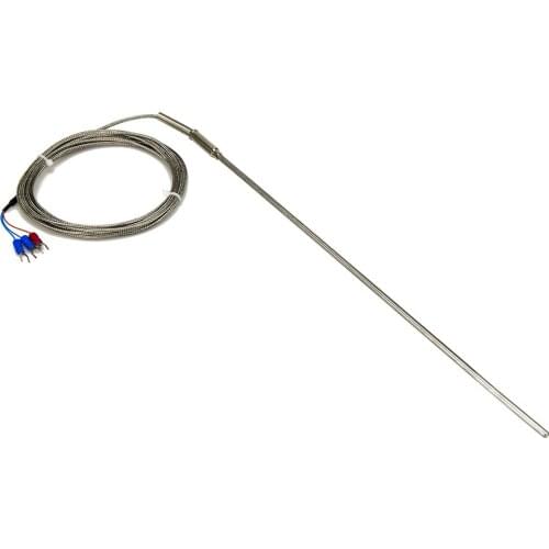 FTARP08 PT100 type 3m metal braided cable 300mm flexible probe head RTD temperature sensor