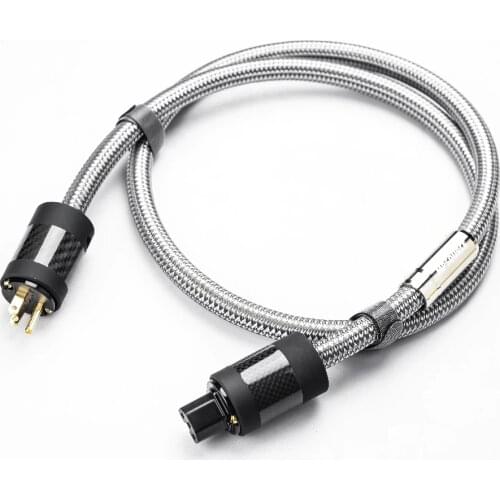 MPSource Teana-AC Hi end 99.99997% OCC 24K Gold Plated 3Pin Power Cord Cable speaker audio DVD CD amplifier AC Power cable