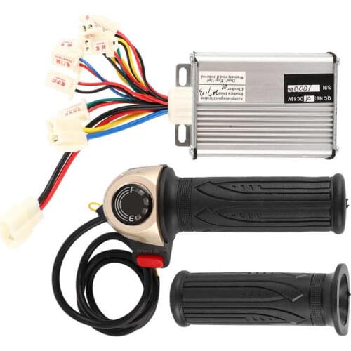 E-Bike Brushless Motor Controller Set Electric Bicycle Scooter 48V 1000W Controller with Power Display Handle Grips Kit