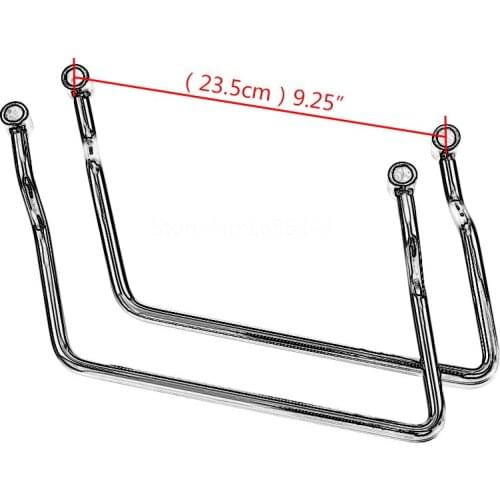 A Set 23.5cm Saddle bag Support Bar Mount Bracket Fits For Vstar 1100 Classic /Custom