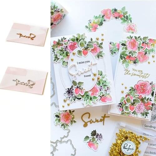 New 2021 SWEET Metal Cutting Dies And Hot Foil Scrapbook Diary Decoration Stencil Embossing Template DIY Greeting Card Handmade