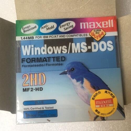 New original maxell 3.5 "1.44MB floppy disk computer disk 2hd disk Mounter textile machinery general high density disk a 10PCS