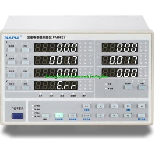 Fast arrival PM9833 NEW BRAND three phase Power Meter parameter tester (basis) 600V,20A