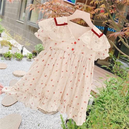 For Party Clothes Children Ruffles Tutu Dress Costume Ummer Kids Dresses for Girls Lace Chiffon Princss Dresses Kids Clothes
