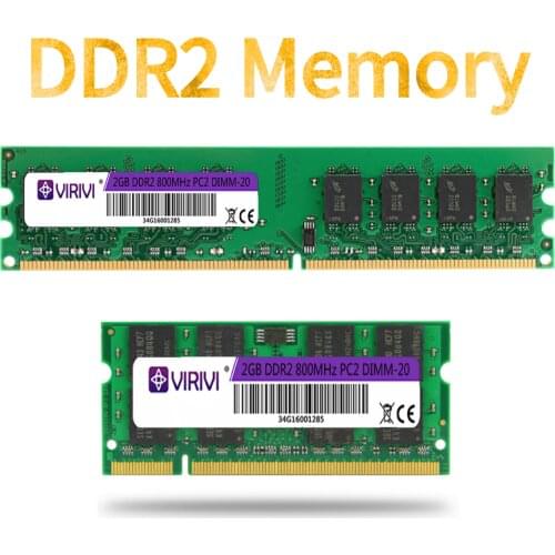 DDR2 1G 2GB 667/800MHz PC2-6400S Desktop Laptop PC RAMs 240-Pin 1.8V DIMM For Intel and AMD Compatible Computer Memory Warranty