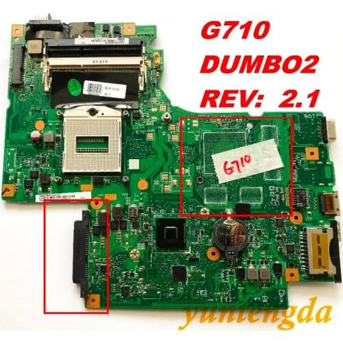 Original for Lenovo G710 motherboard DUMBO2 MAIN BOARD REV: 2.1 tested good free shipping connectors