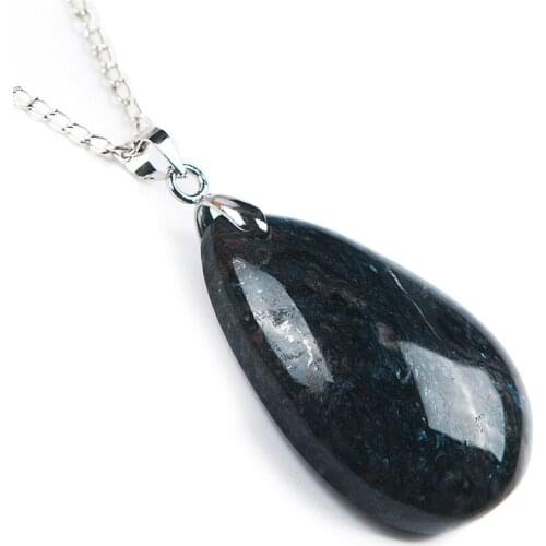 Genuine Namibia Pietersite Natural Stone Women Teardrop Bead Pendant 23*14*6mm