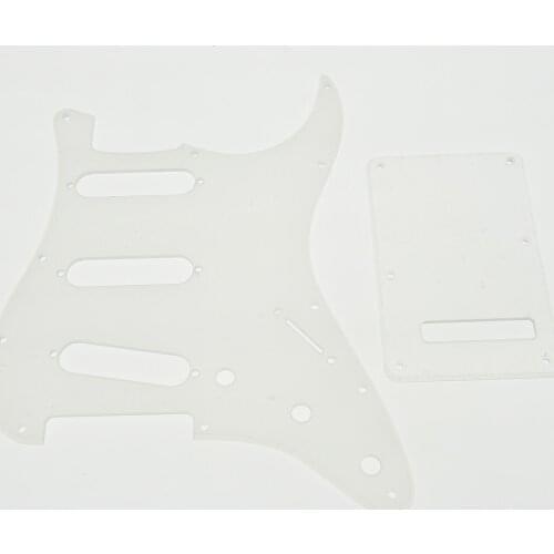 Clear ST Guitar SSS Pickguard Scratch Plate Transparent Trem Cover