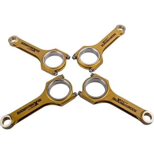 4x Titanizing Racing Connecting Rods Conrods For VW Golf Jetta Passat for Audi 1.4 TSI TFSI EA211 ARP2000 Bolts A4 B9 1.4 TFSI