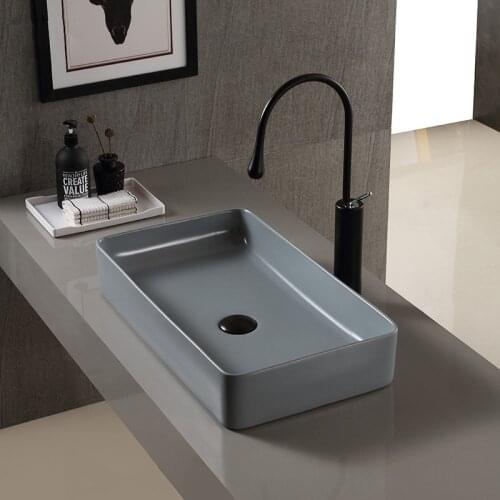 Nordic cement ash table basin industrial wind L0FT retro bathroom art ceramic washbasin household