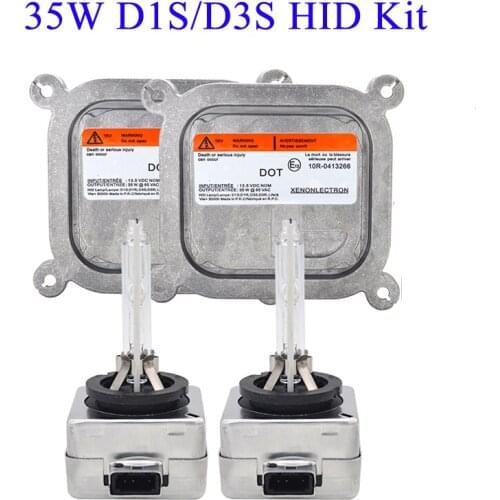 SKYJOYCE Original 35W D1S D3S Ballast Xenon HID Kit 4300K D1S 6000K 5000K D3S Car Headlight Bulb OEM Ballast D1S D3S Xenon Kit