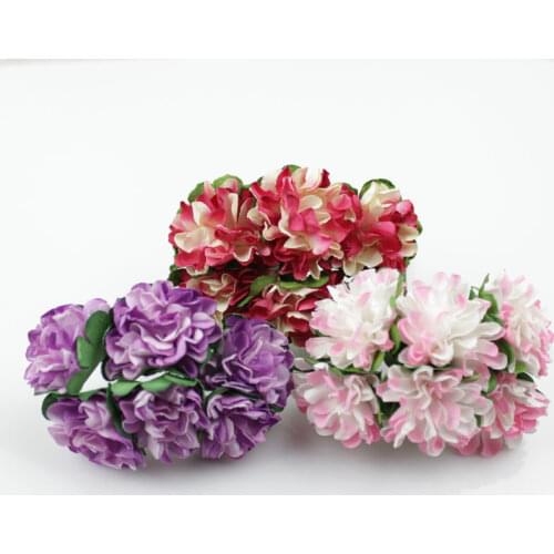 Wedding supplies candy box gift packaging diy chromophous two-color daisied handmade paper flowers