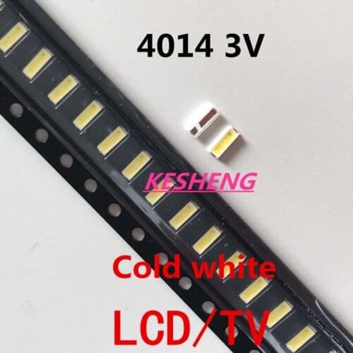 3000PZ Suitable for EVERLIGHT 4014 LED backlight 0.2 W SMD 4014 LED 3 V cool white diode 20LM LCD screen backlight for PLCC-4 TV